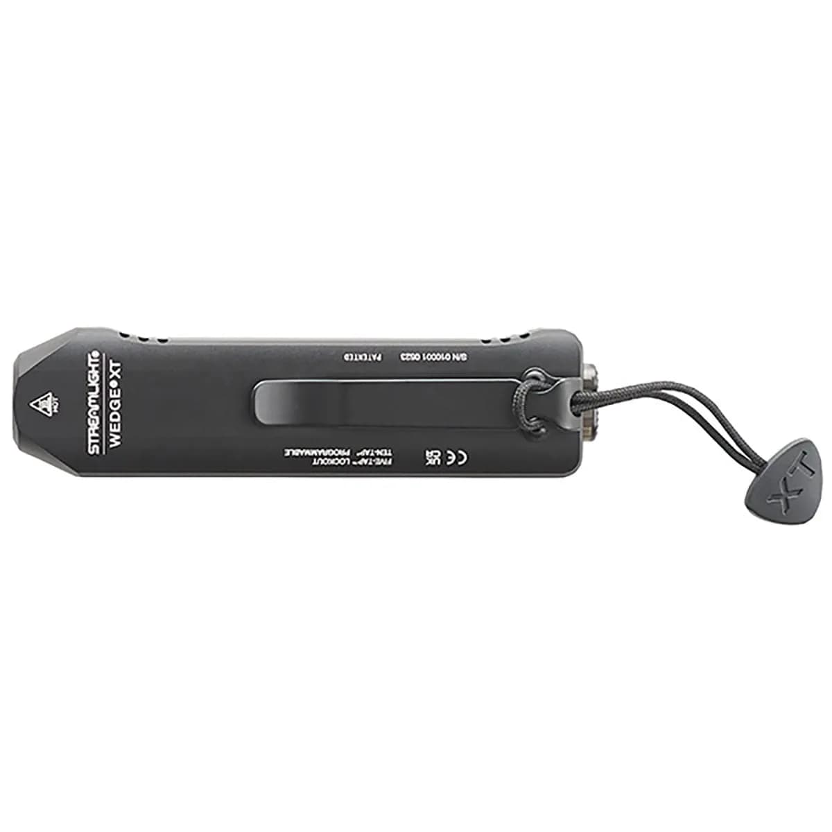 Wedge XT USB-C Rechargeable EDC Carry Flashlight Black