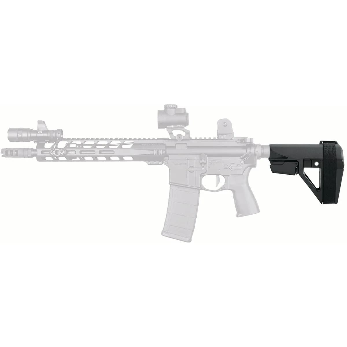 SBA5 5 Position Adjustable Pistol Stabilizing Brace Black - photo 3