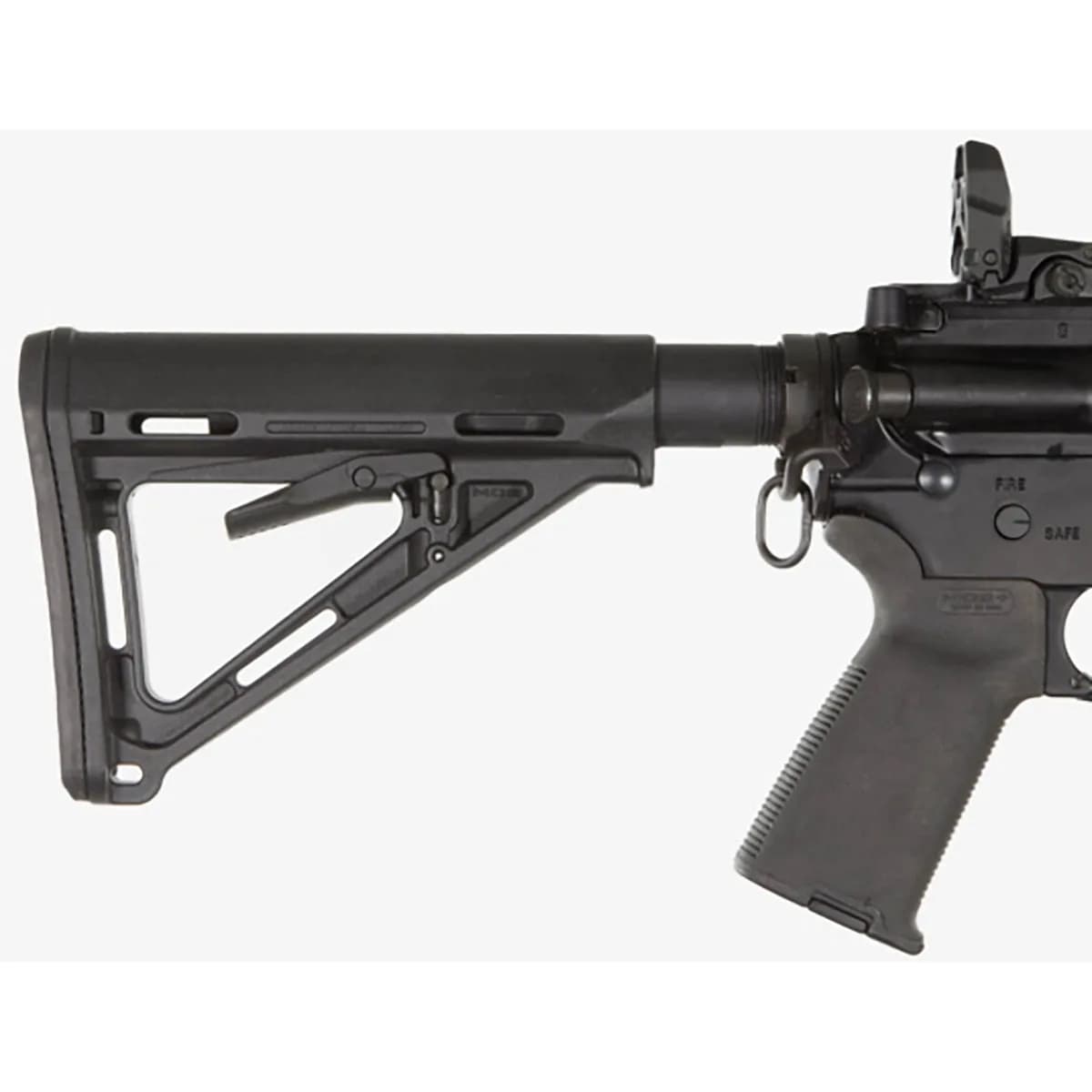 MOE Collapsible Mil-Spec Carbine Stock for AR-15 Black - photo 4