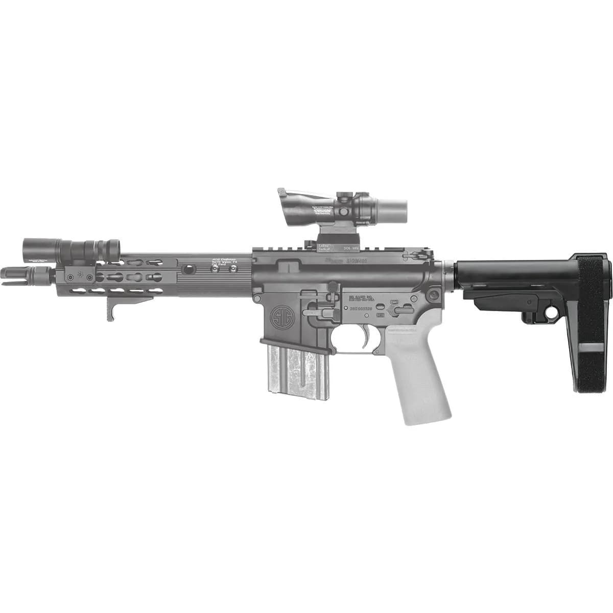 SBA3 5 Position Adjustable Pistol Stabilizing Brace Black - photo 3