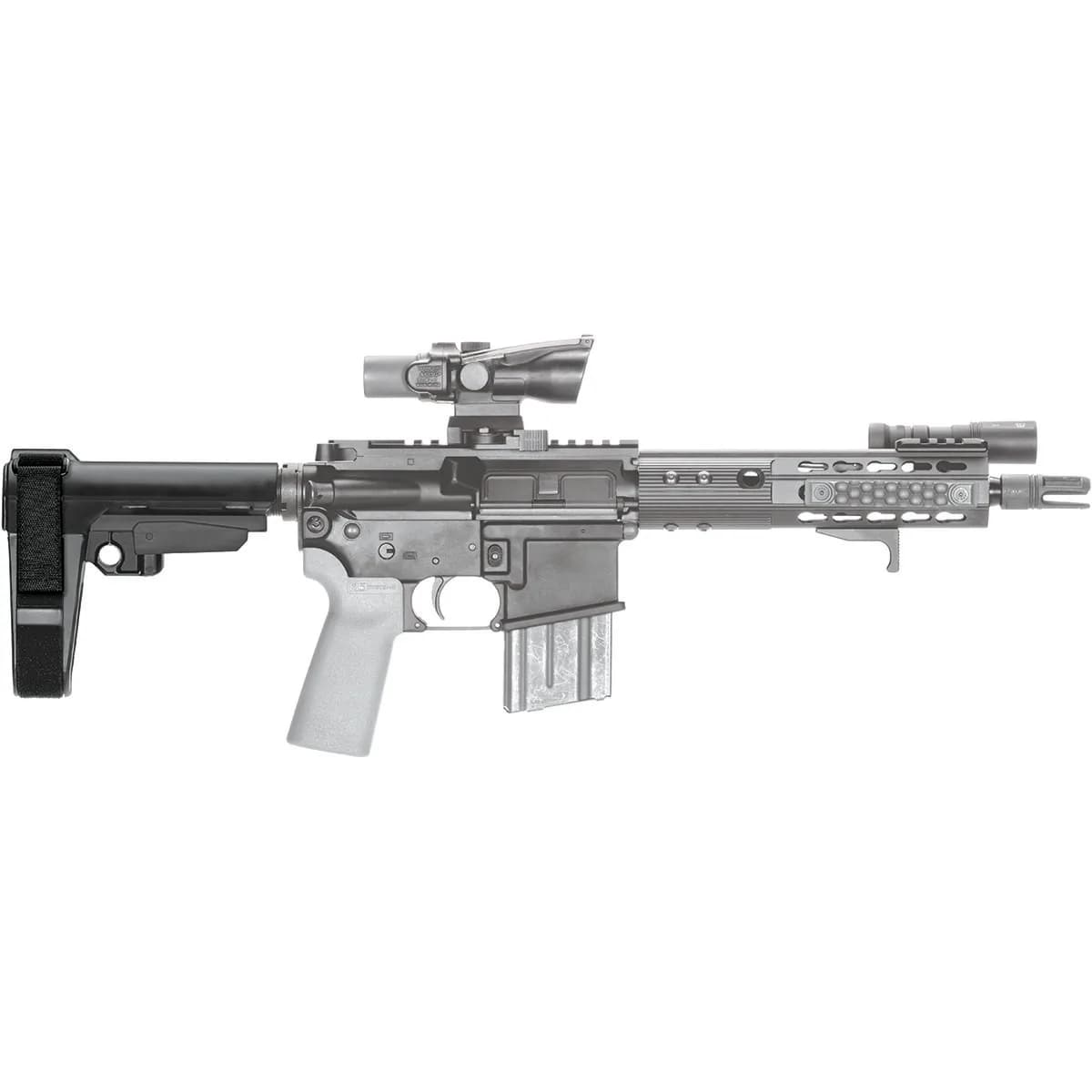 SBA3 5 Position Adjustable Pistol Stabilizing Brace Black - photo 4