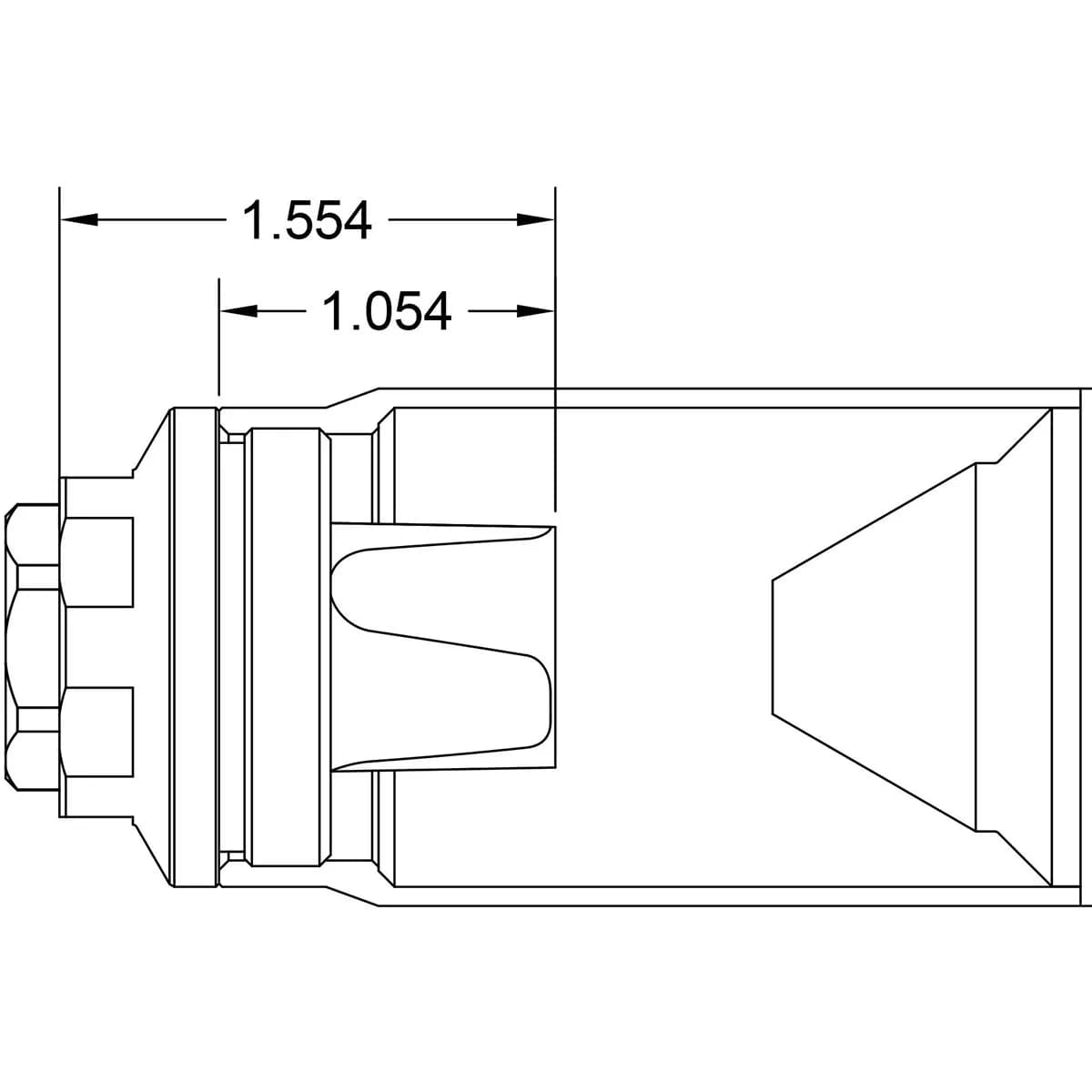 FHD Flash Hider 1/2-28 Square Shoulder Black Nitride - photo 5
