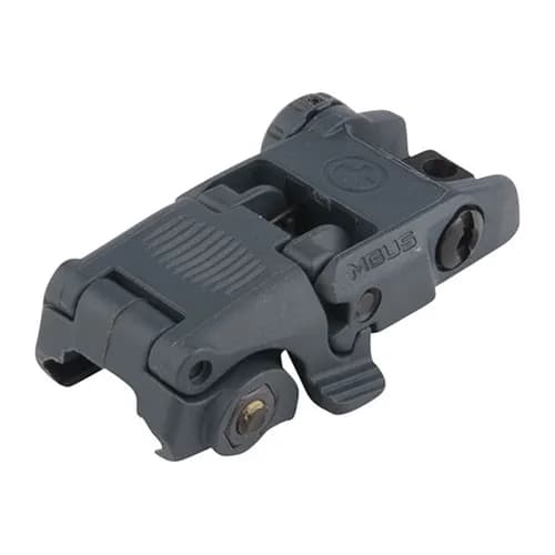 MBUS Rear Sight Flip-Up Polymer for AR-15 Stealth Gray - photo 4