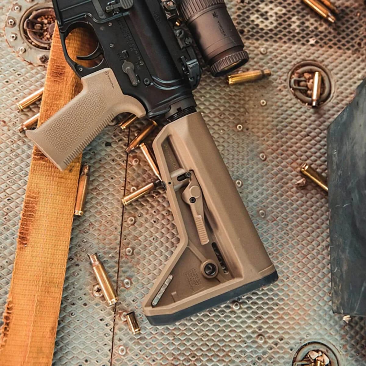 MOE SL Collapsible Mil-Spec Carbine Stock for AR-15 FDE - photo 3