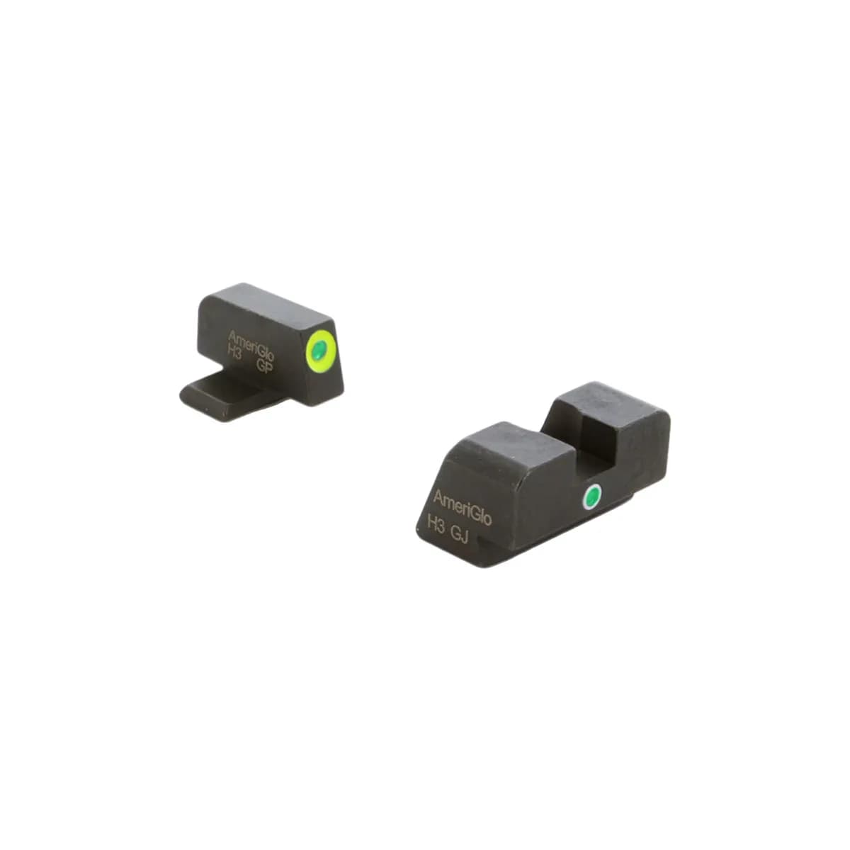 i-Dot Sight Set LumiGreen Outline for FN High Power Black