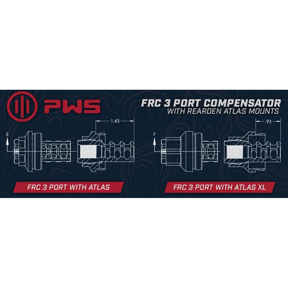 FRC Flat 3-Port 223 Caliber 1/2"-28 Threads Compensator - photo 4
