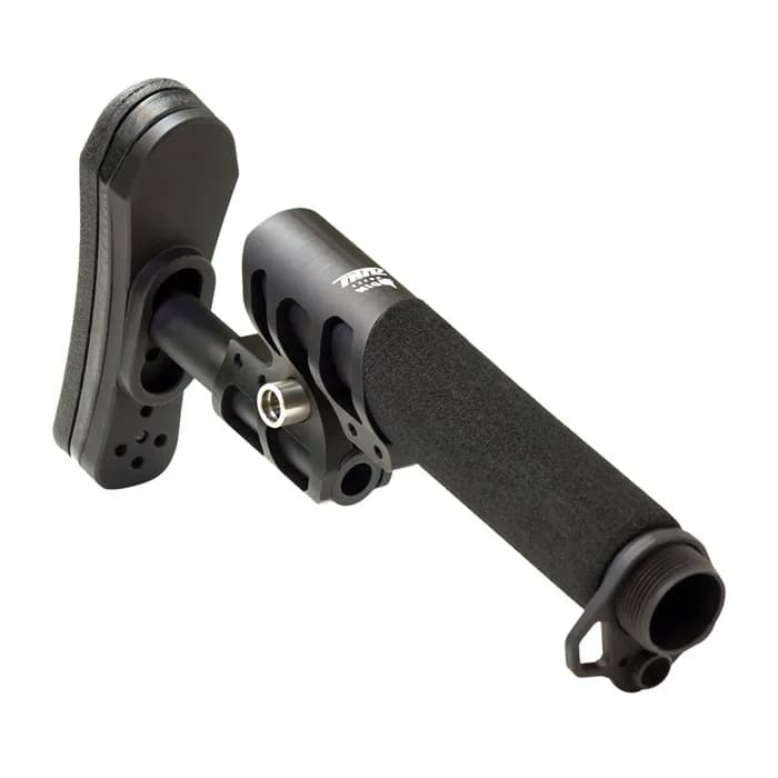 ZULU Adjustable Stock W/Padded Pistol Buffer Tube-Black