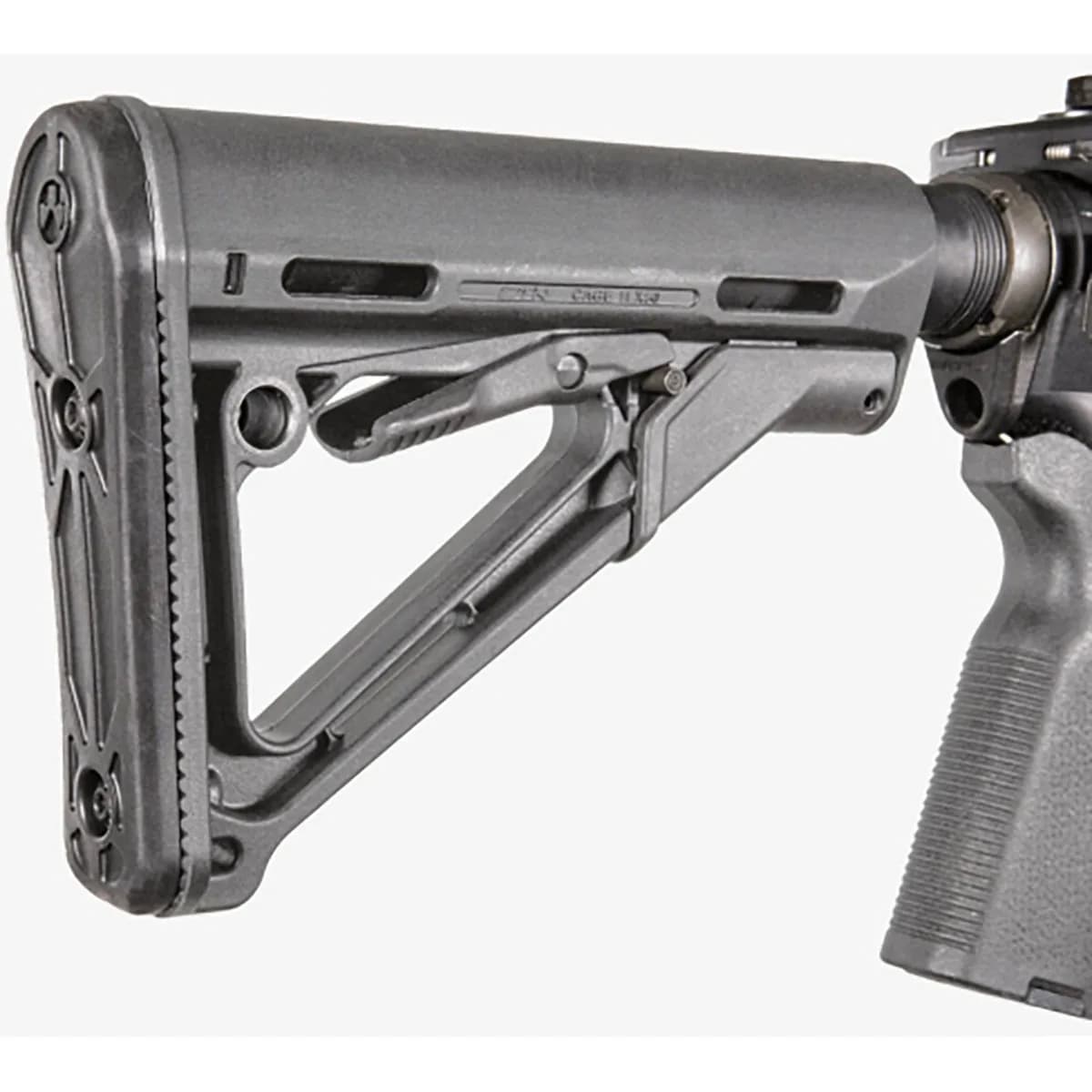 CTR Collapsible Mil-Spec Carbine Stock for AR-15 Gray - photo 4