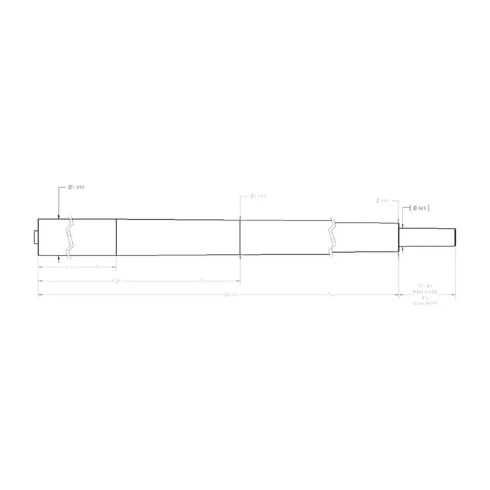 243 Caliber 1-7 Twist 28" Stainless Steel Competition BBL - photo 2