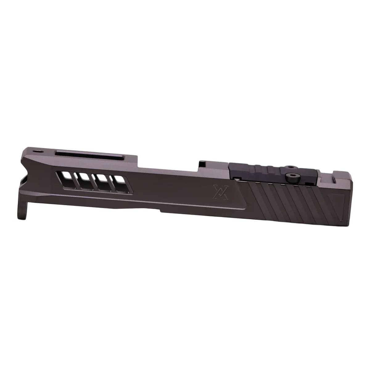 Slide With RMS Cut & Cover Plate For Glock 43 Black DLC