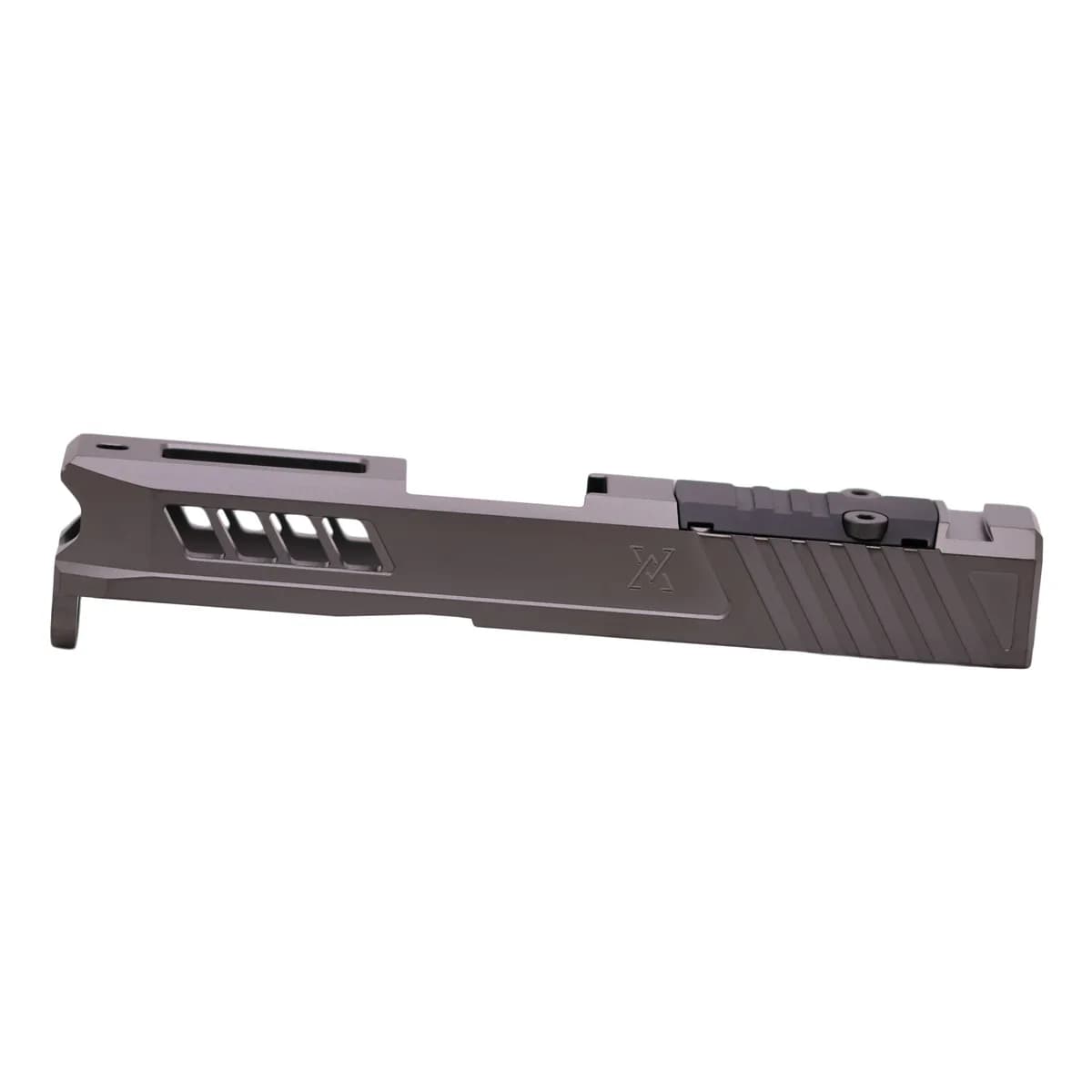 Slide With RMS Cut & Cover Plate For Glock 43 Stealth Grey