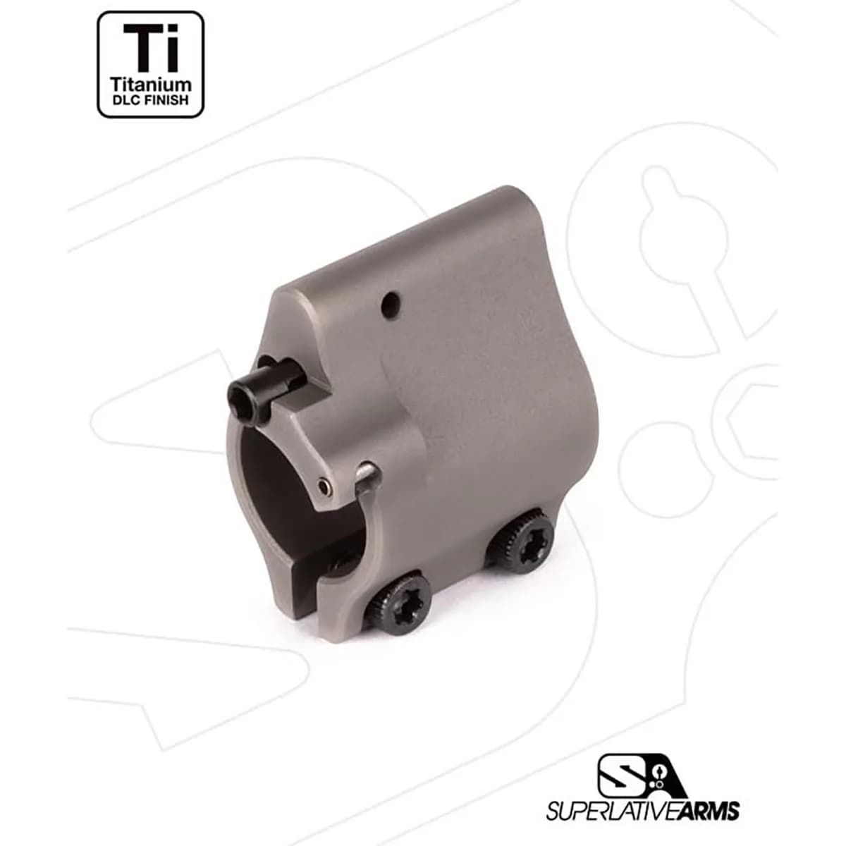 AR-15 Clamp On Titanium Adjustable Gas Block .750" Gray - photo 4