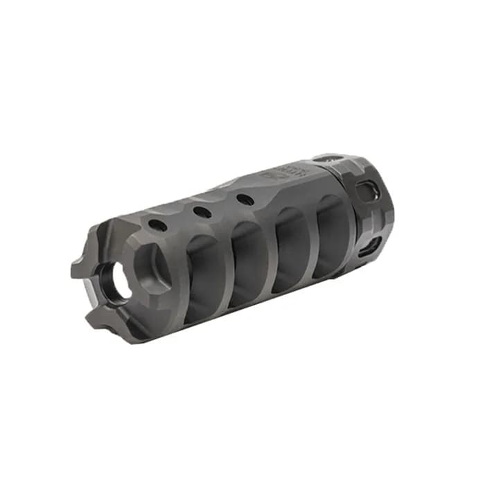Hypertap 556 Muzzle Brake 22 Caliber 1/2-28 SS Black