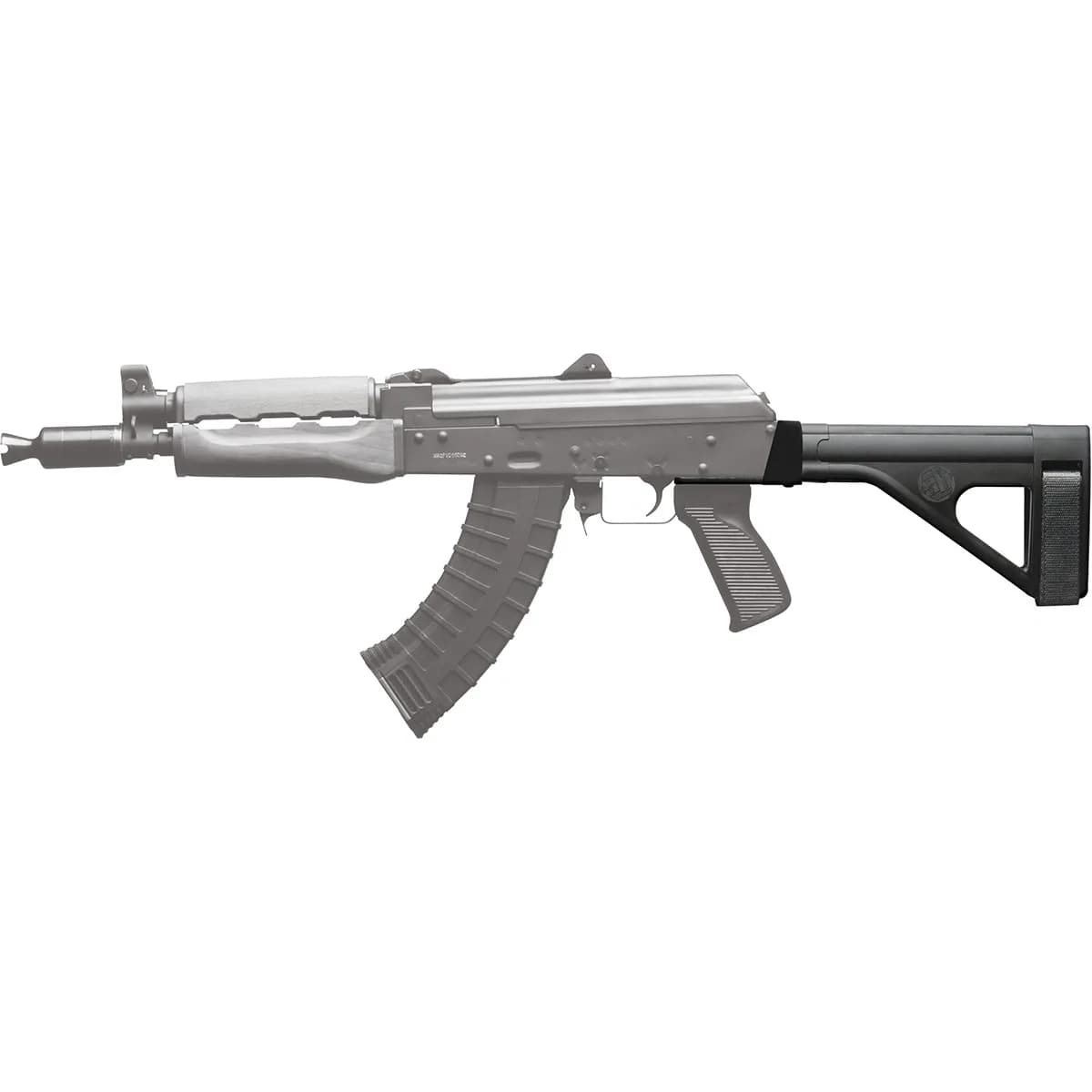 SOB-47 Fixed Pistol Stabilizing Brace for AK47/74 Black - photo 5