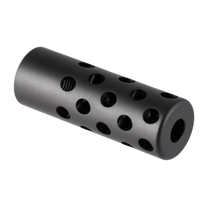Quiet Muzzle Brake 30 Caliber 5/8-24 Steel Matte Blued