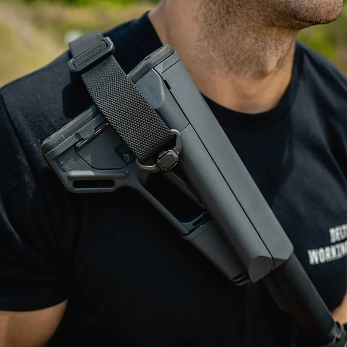 ACS Collapsible Mil-Spec Carbine Stock for AR-15 Gray - photo 4