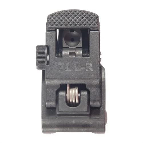 AR-15 Flip-Up Adjustable Low Profile Rear Sight Black - photo 4
