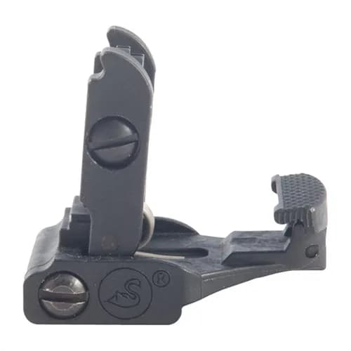 AR-15 Flip-Up Adjustable Low Profile Rear Sight Black - photo 6