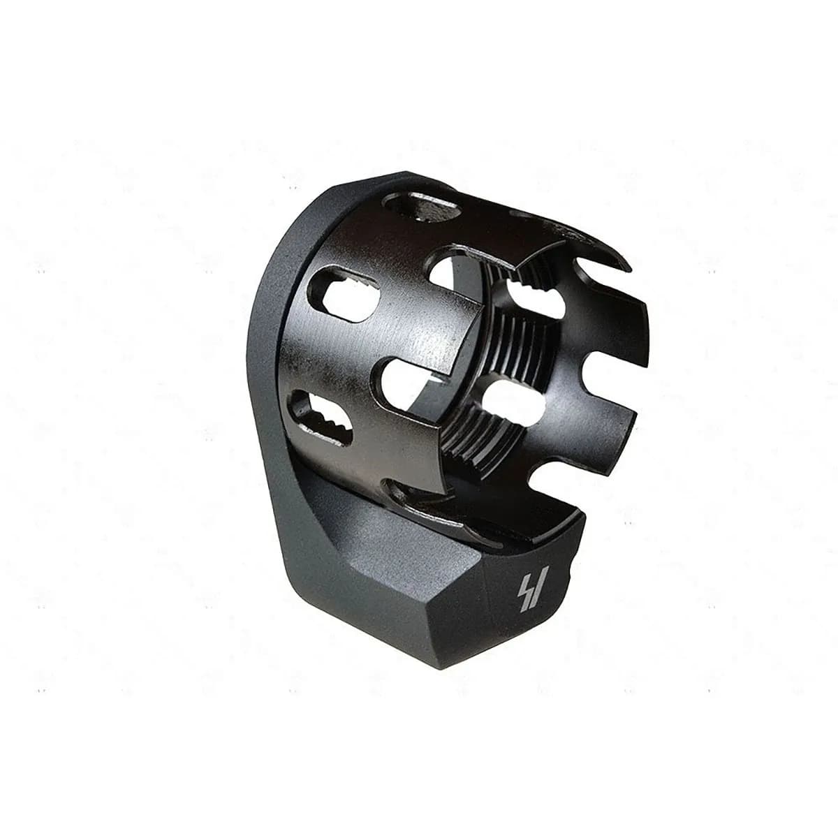 AR Receiver Enhanced Castle Nut With Ext QD Endplate Black