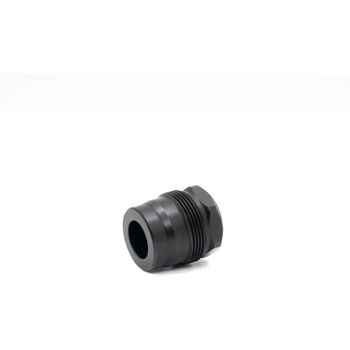 Mini Muzzle Brake 0.456 1/2-28 Thread Square Shoulder Black