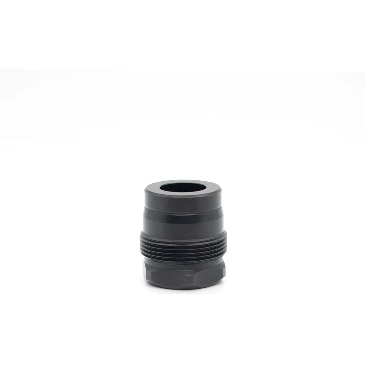 Mini Muzzle Brake 0.456 1/2-28 Thread Square Shoulder Black - photo 2