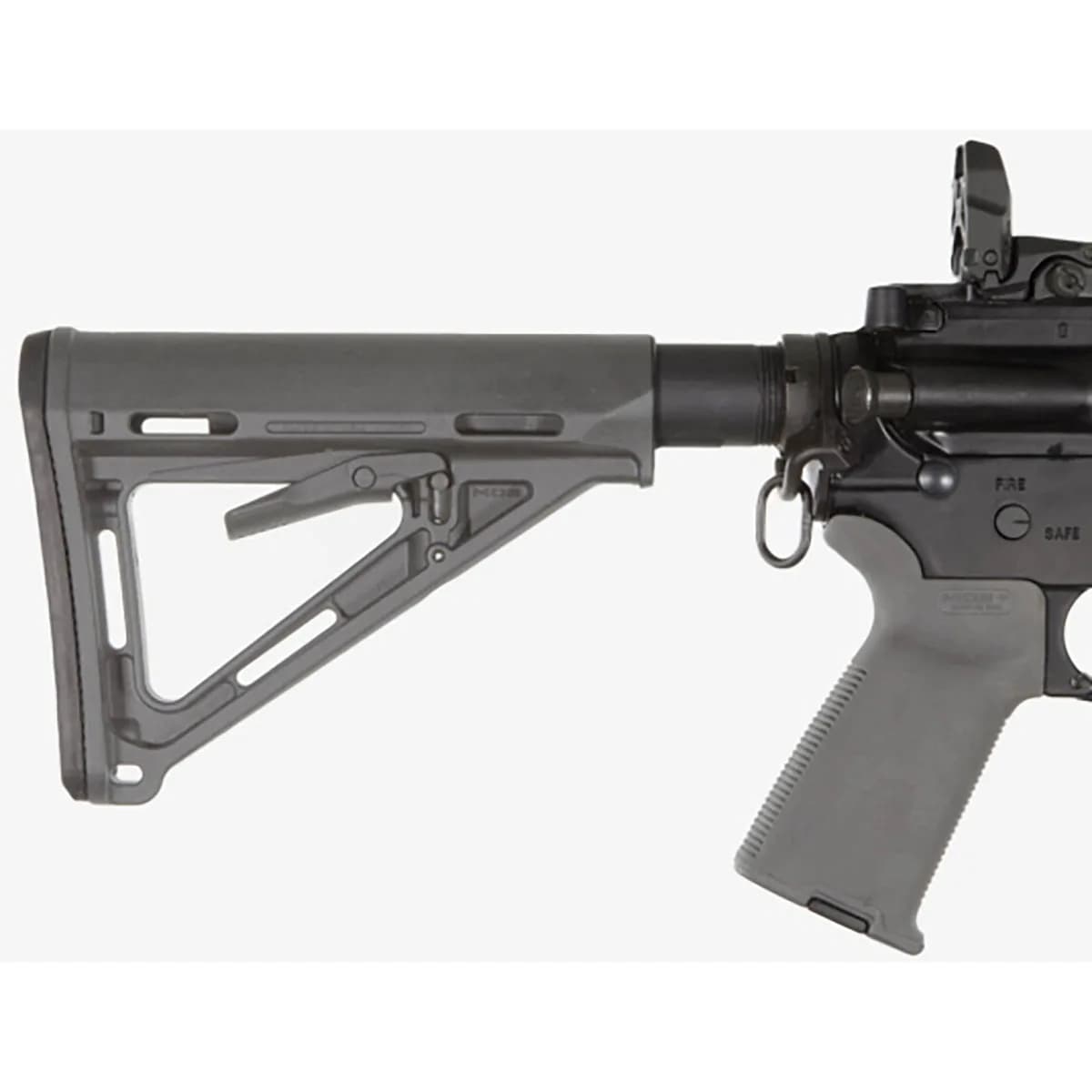 MOE Collapsible Mil-Spec Carbine Stock for AR-15 Gray - photo 5