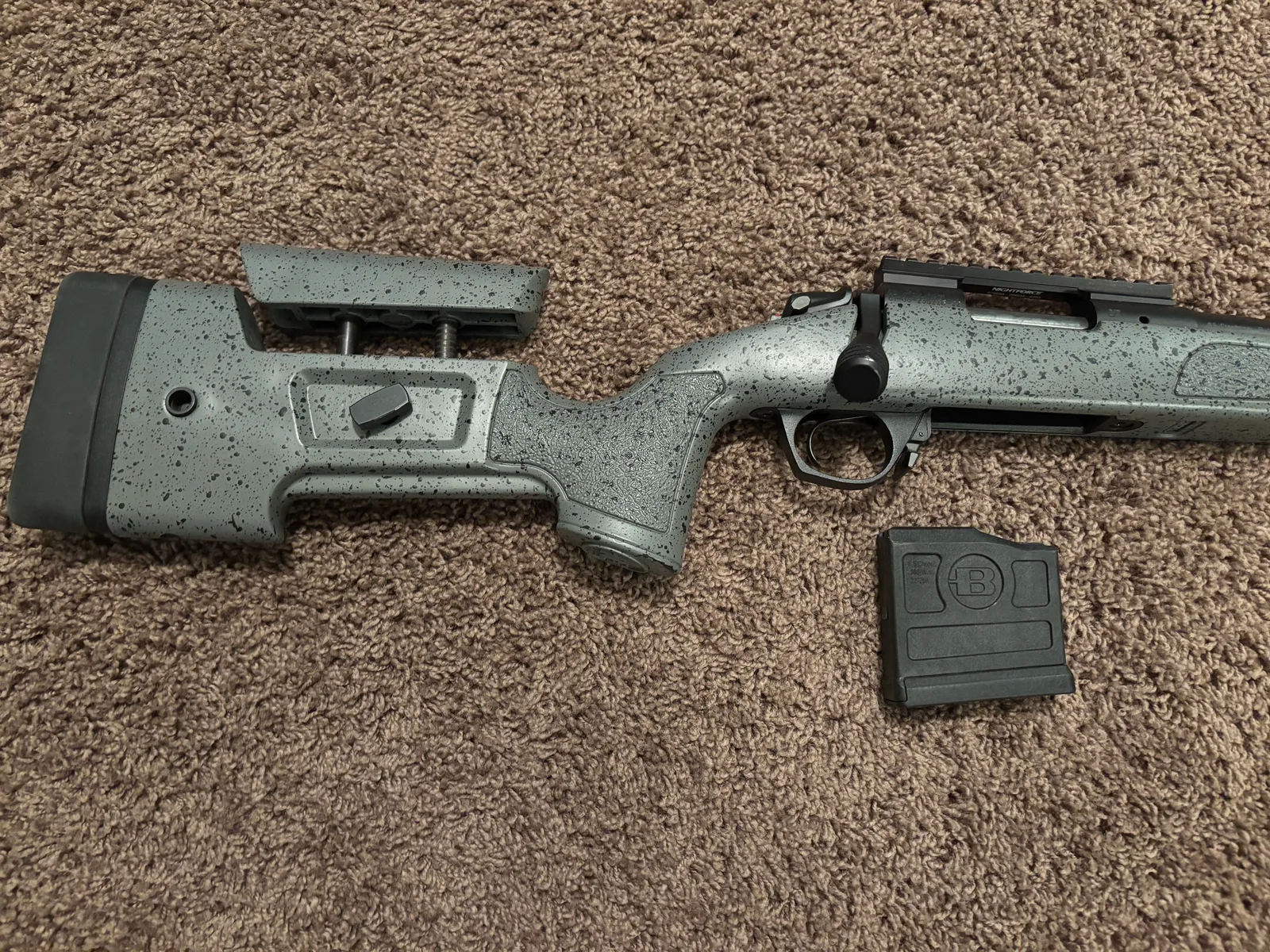Bergara B14 HMR 6.5 Creedmoor 24 in Threaded Barrel in Grey Splatter - photo 3