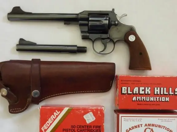 Colt Model 357 Double Action Revolver with Ammo