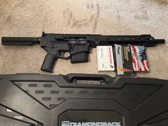 Diamondback DB-10 308. pistol 13.5” barrel bundle