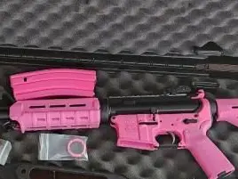 Pinked Out Anderson Model AM-15 AR15