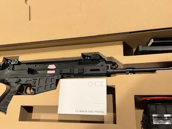 NIB/UNFIRED CZ Bren 2Ms Pistol 14"/Factory Bren Stock