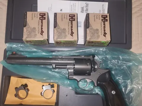 Ruger Super Redhawk 480 with ammo