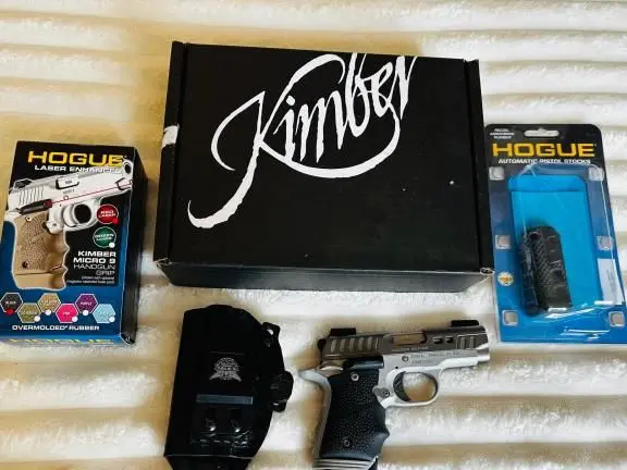 Stainless Kimber Micro 9 Rapide Black Ice Edition with Laser CCW