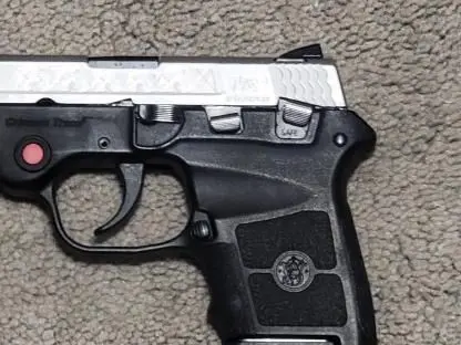 S&W engraved bodyguard with factory laser