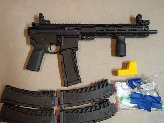 11.5" .22LR AR, upgraded parts and mags