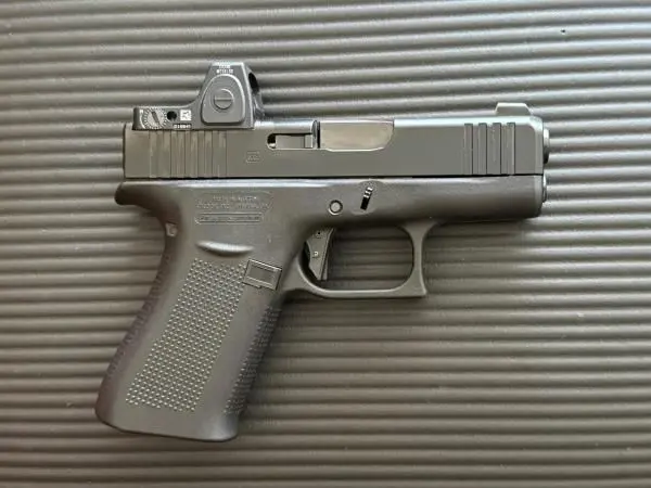 Glock 43X Milled With Trijicon RMRcc