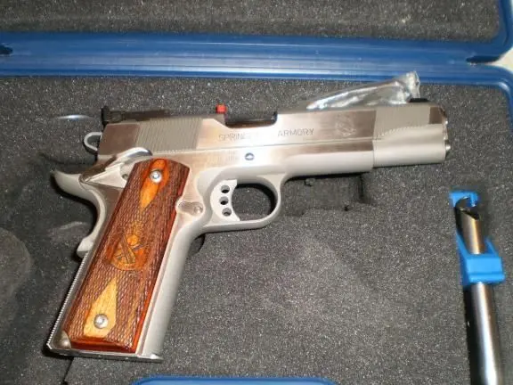 Springfield 45 ACP target loaded