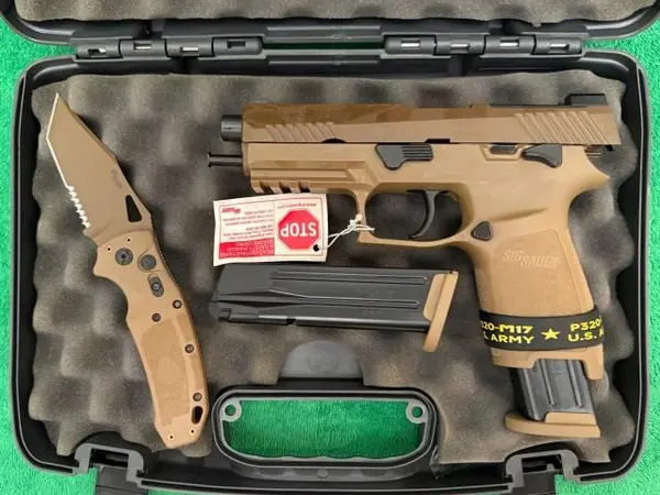 Sig Sauer P320 M17 NIB, Sig/Hogue automatic knife