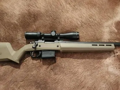 Remington 700 .308 Win. Tactical Magpul Hunter Stock 3x12 Scope Model with Threaded Muzzle