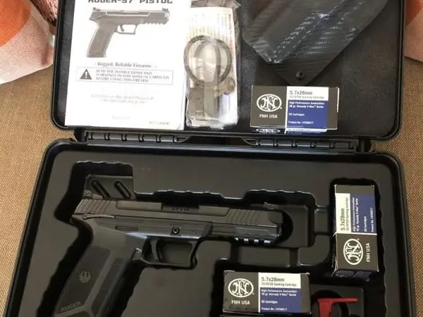 RUGER 57 5.7X28mm wlholster and ammo (REDUCED)