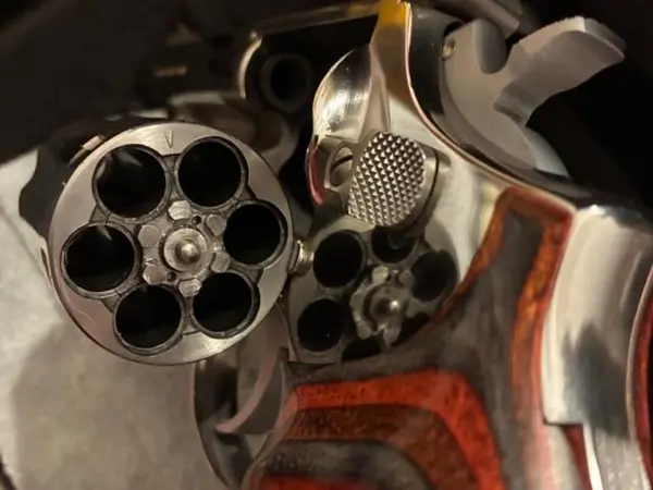 Early (1974) P&R S&W model 66 no dash stainless front and rear sights
