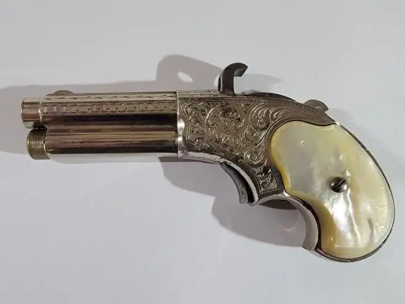 Remington factory engraved pearl grips rider magazine pistol