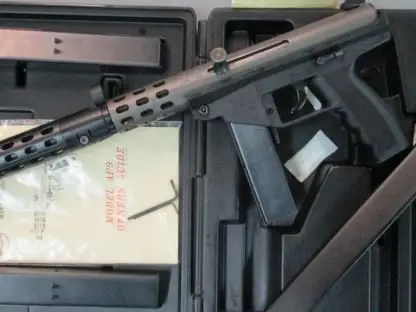 Kimel (AA Arms) AP9 with case and barrel extension.