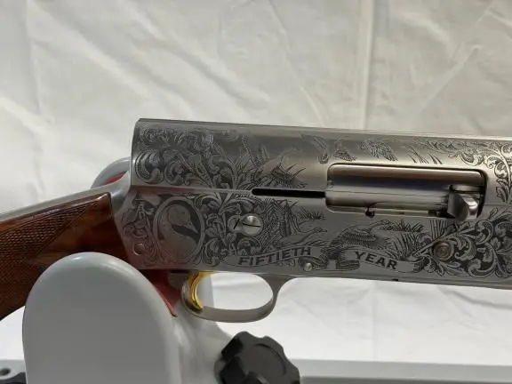 Limited Edition Factory Game Scene Engraved Ducks Unlimited 50th Anniversary Commemorative Browning Auto 5 Classic Semi-Automatic Shotgun with Case