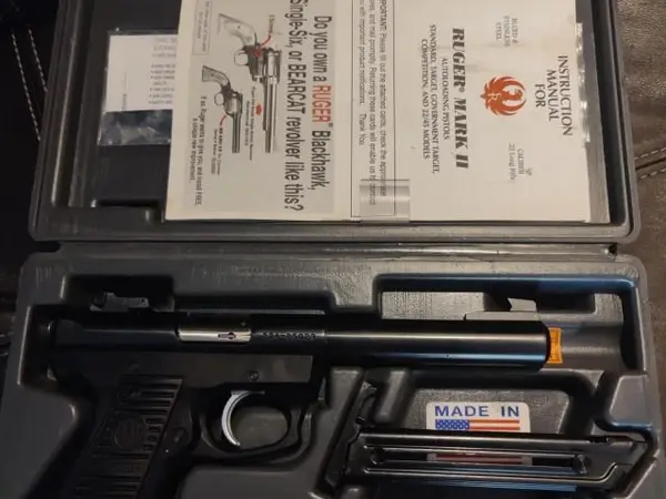 RUGER MK II 22/45 BULL BARREL .22 L.R. PISTOL