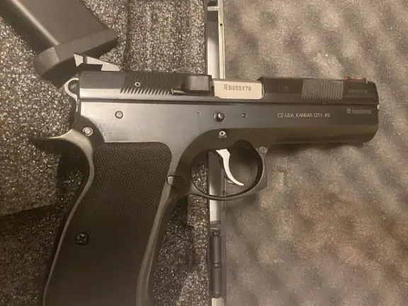 CZ 97B Blued with Cajun Gun Works accs
