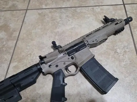 AR15 ARP 7" barrel 5.56 .223 Pistol FDE