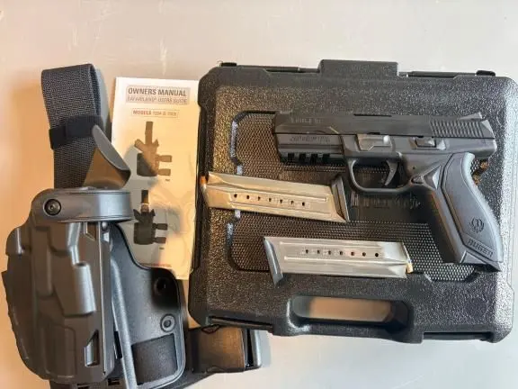 Ruger American Pistol 9MM with Drop Leg Holster