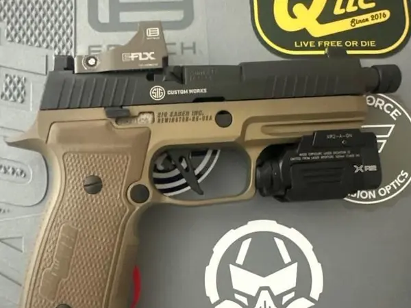 Sig Sauer P320AXG-COMBAT 9mm Luger 4.6in Nitron Pistol - 21+1 Rounds