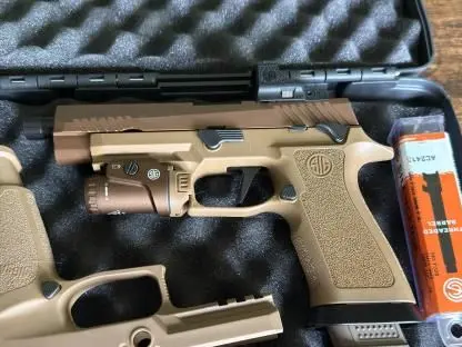 Sig M17 with extras.
